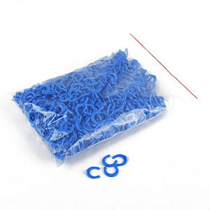 EZRODI 60pcs Quick Connect Locking Clips Blue Push Connect Clips Plumbing Clip for Locking Quick Connect Fittings(Pack of 60) (60, 1/4")