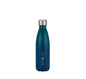 IRON °FLASK Retro Sports Water Bottle - 17 Oz, Vacuum Insulated Stainless Steel, Hot Cold, Double Walled, Thermo Mug, Cola Metal Canteen