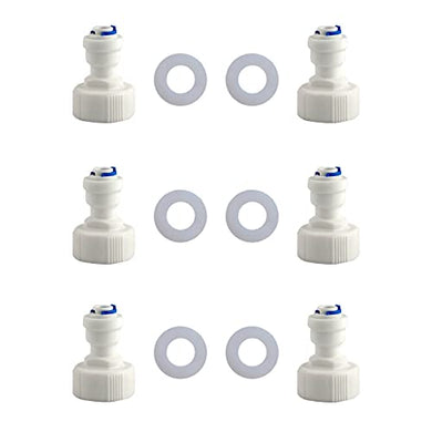 ESHIONG Hose Bib Quick Connect Adapter for RO ( Reverse Osmosis ) water filter,NSF Certified Straight 3/4
