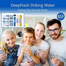 DeepFresh 10 inch Inline Post Carbon Block Filter Certificated by NSF/ANSI Standards 42, KX Carbon Block Filter Inside For Under Sink Reverse Osmosis Water System Stage-5 or 6