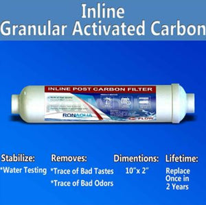 T33 Inline Coconut Grade Activated Carbon Pre/Post Membrane Filter